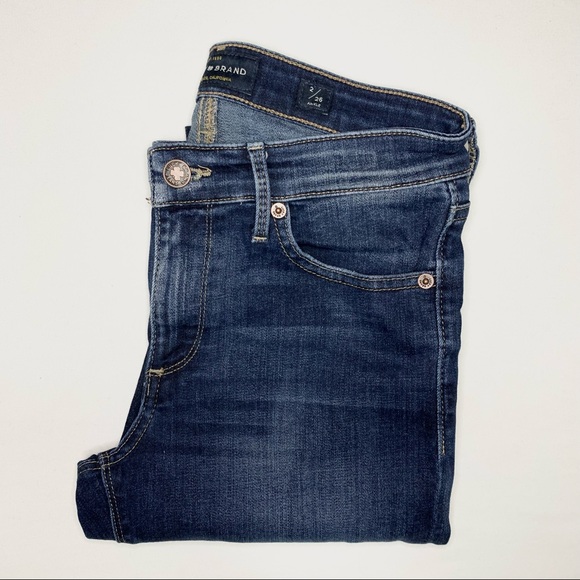 Vintage Lucky Brand Mid Rise Ava Destructed Cropped Skinny - Ankle - Picture 4 of 9